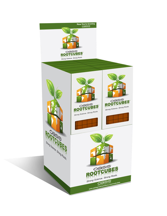 ROOTCUBES® RETAIL PACK DISPLAY HOLDS 12 RETAIL BOXES