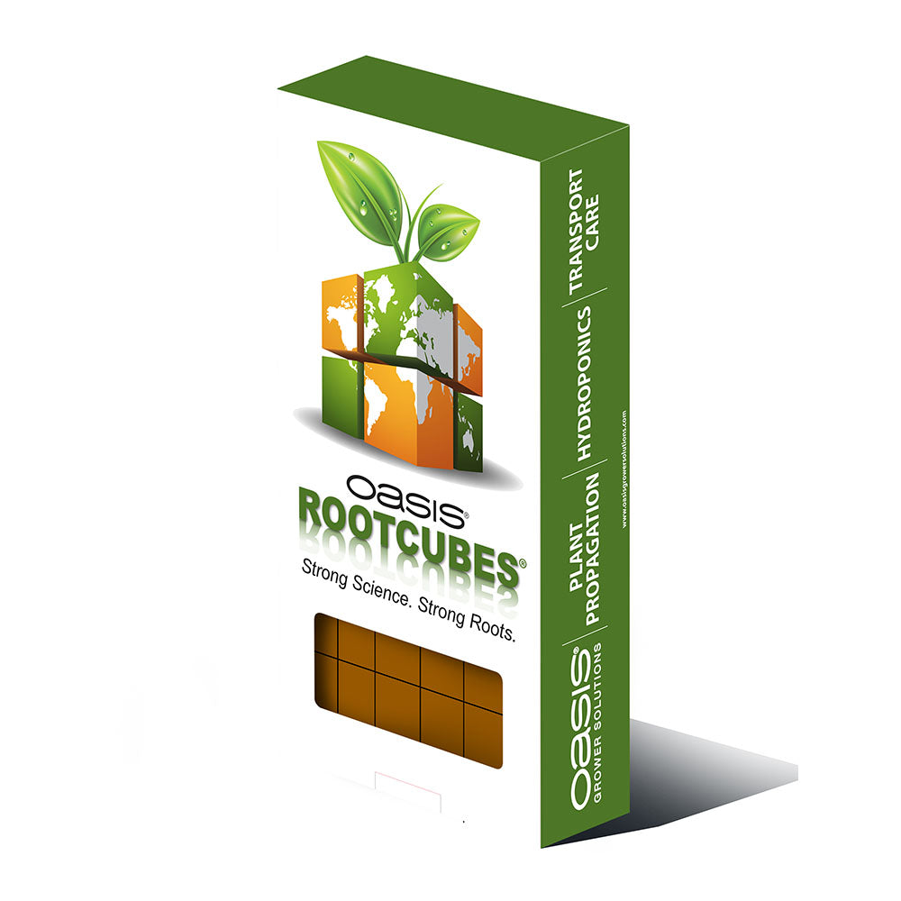 50 CT  ROOTCUBES® RETAIL PACK 2 SHEETS PER BOX WITH RETAIL DISPLAY