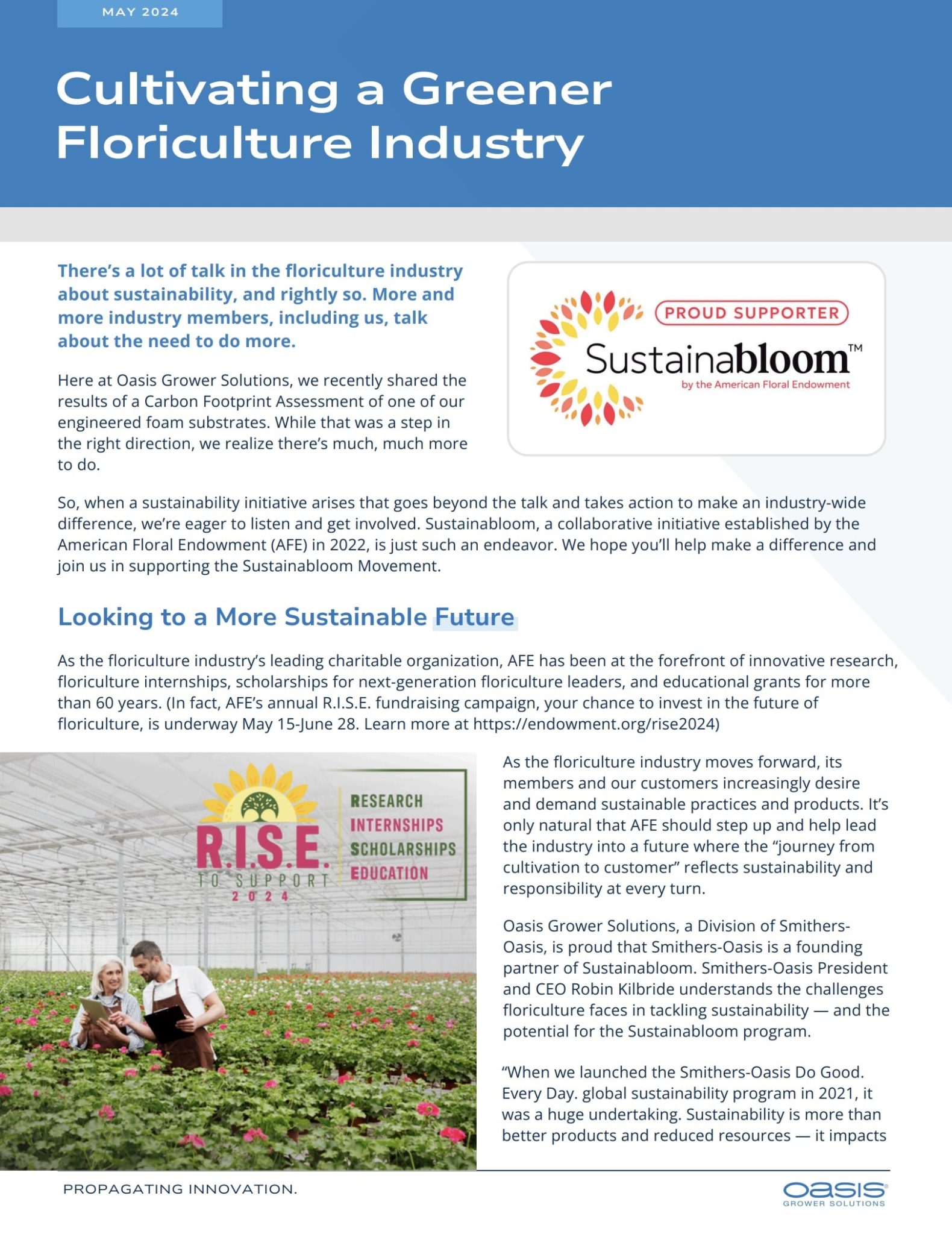 Cultivating a Greener Floriculture Industry - Oasis Grower Solutions