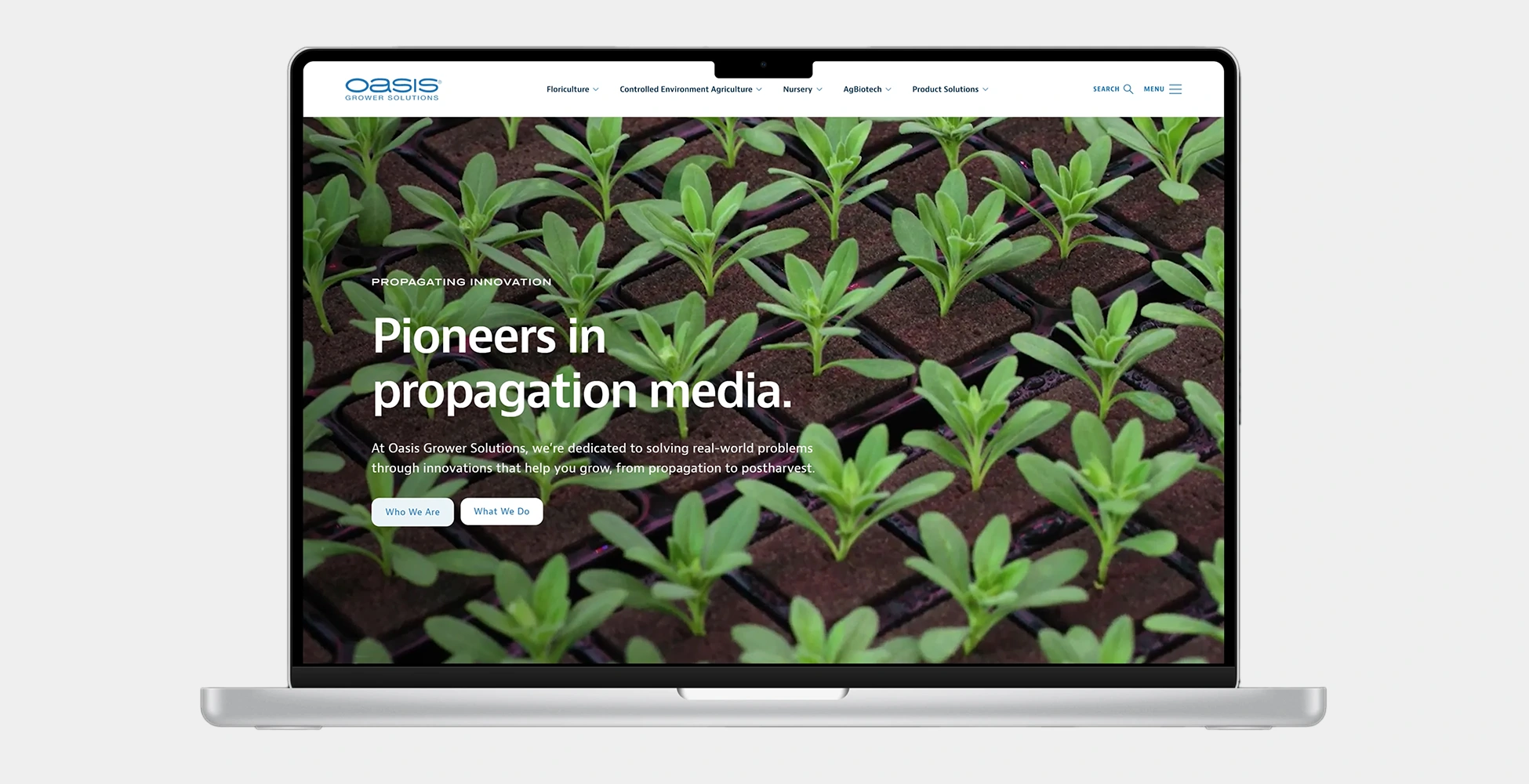 The all-new Oasis Grower Solutions website